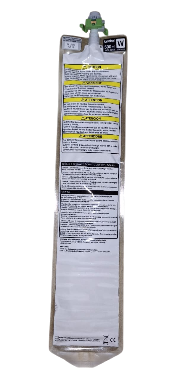 Tinta para GTX White 500cc y 700cc (BGCX40W05000112) (BGCX40W07000112)