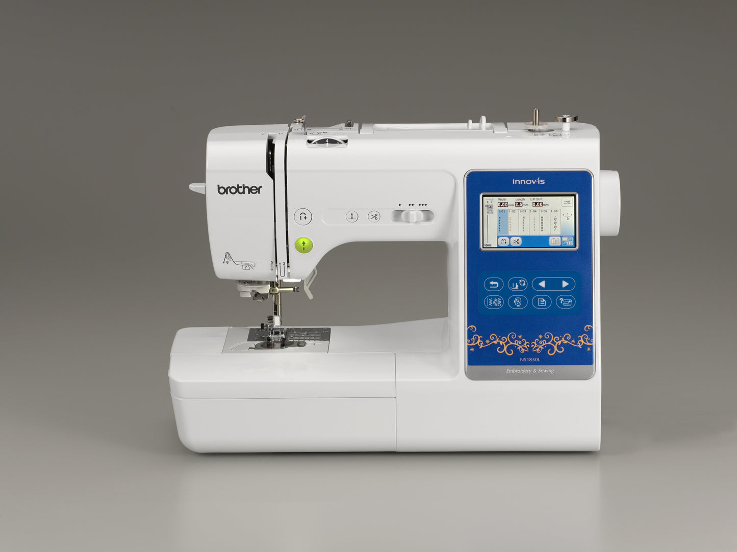 Máquina de Coser y Bordar NS1850L Compacta – Ideal para Creativos y Emprendedores