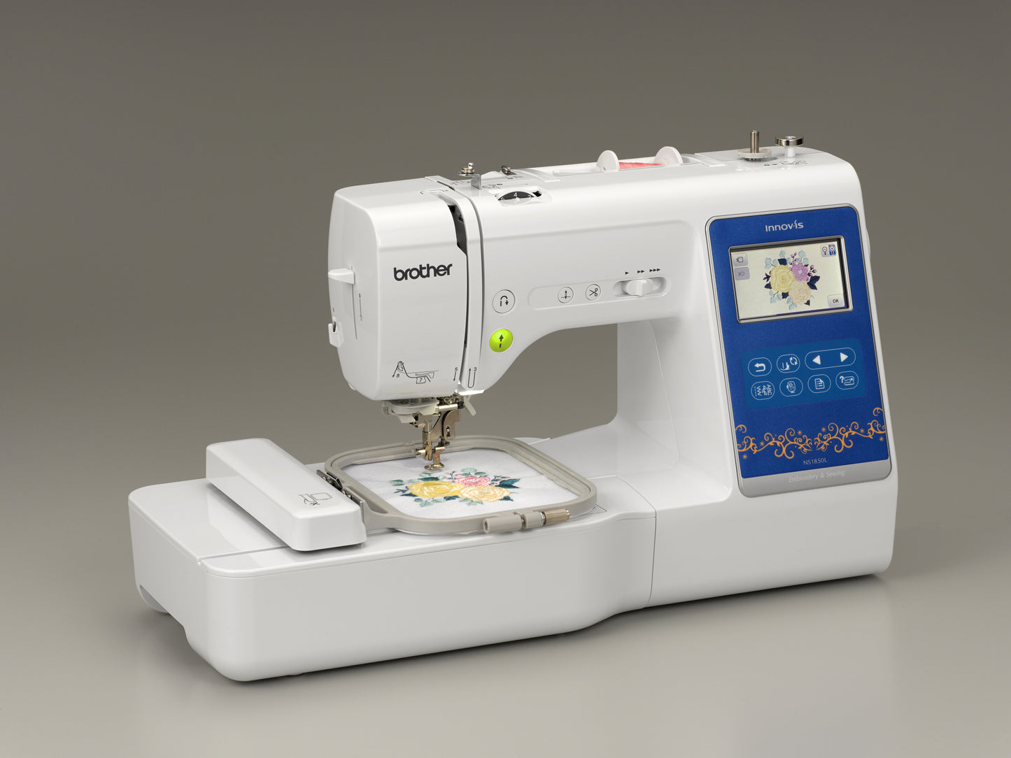 Máquina de Coser y Bordar NS1850L Compacta – Ideal para Creativos y Emprendedores