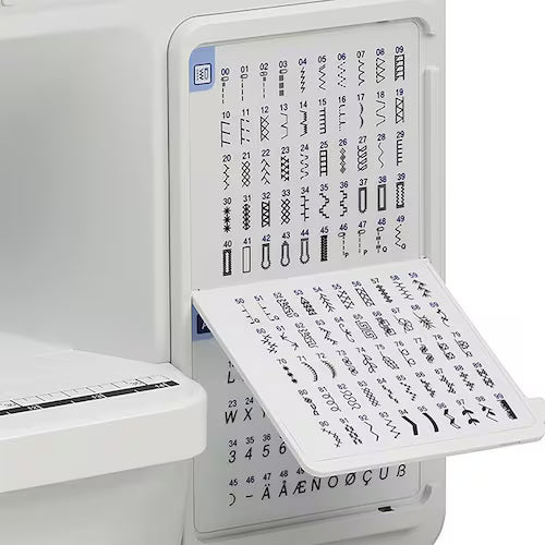 CS7205 Máquina de coser digitalizada de 150 puntadas con mesa de extensión para ampliar espacio de trabajo