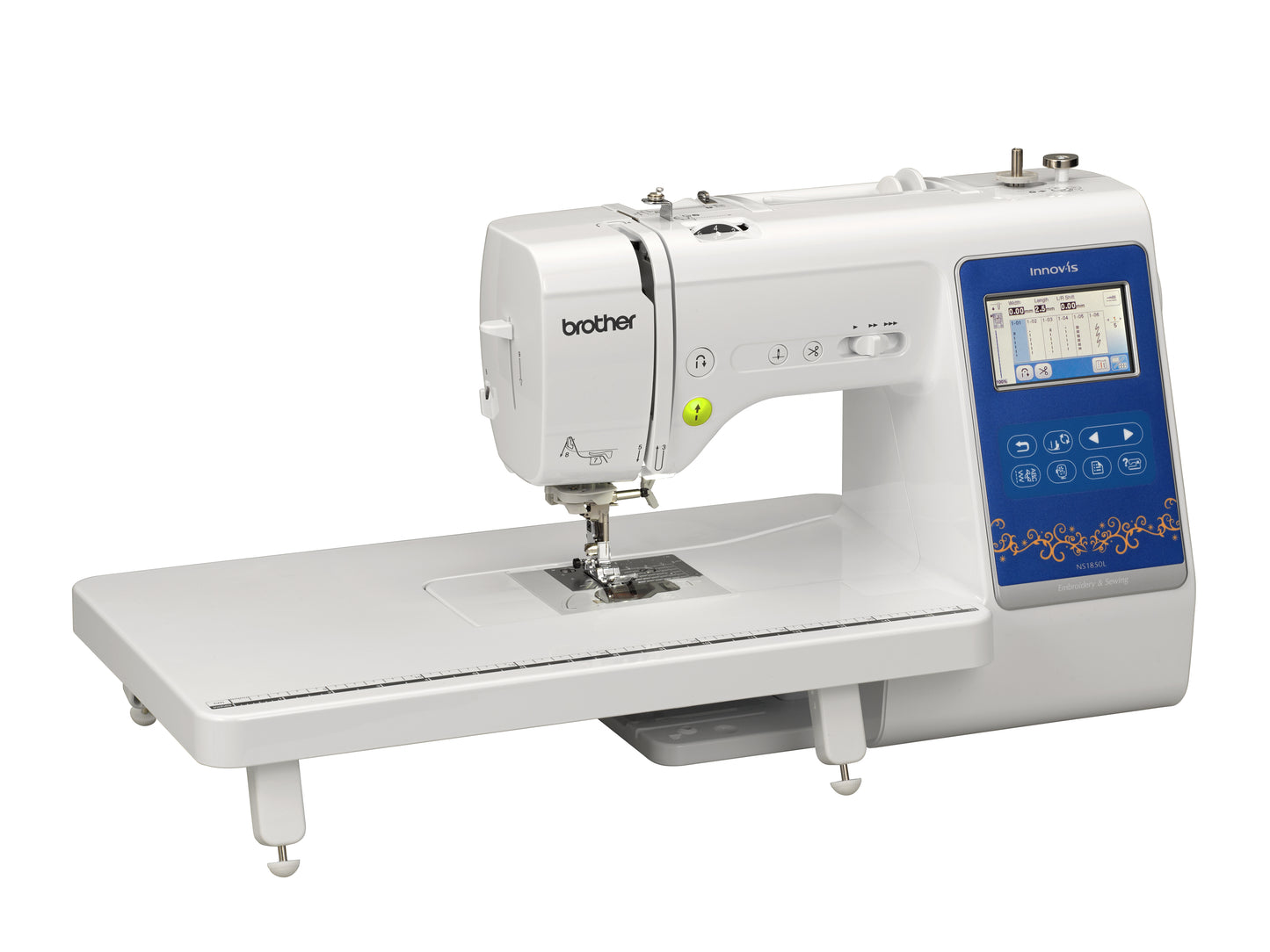 Máquina de Coser y Bordar NS1850L Compacta – Ideal para Creativos y Emprendedores