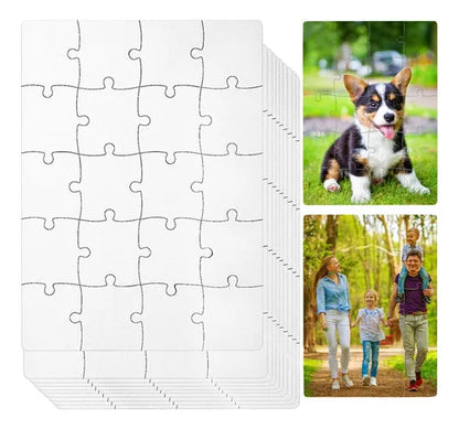 Rompecabezas A5 c/glitter 20 piezas Material: Cartón