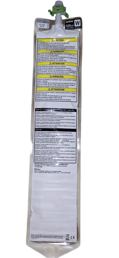 Tinta para GTX White 500cc y 700cc (BGCX40W05000112) (BGCX40W07000112)